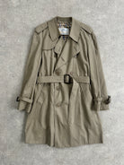 Aquascutum Pure Cotton Double Breasted Belted Trench Coat - XL - SYLK
