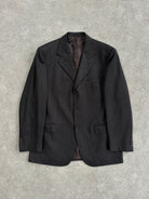 Vintage Pure Merino Wool Single Breasted Blazer - 44R/XL - SYLK