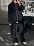 Pierre Cardin 1990s Pure Wool Double Breasted Coat - XXL - SYLK