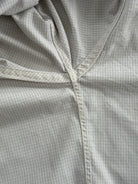 Yves Saint Laurent Cotton Check Short Sleeve Logo Shirt - L - SYLK