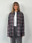 Armani Jeans Check Pure Cotton Flannel Logo Shirt - L - SYLK