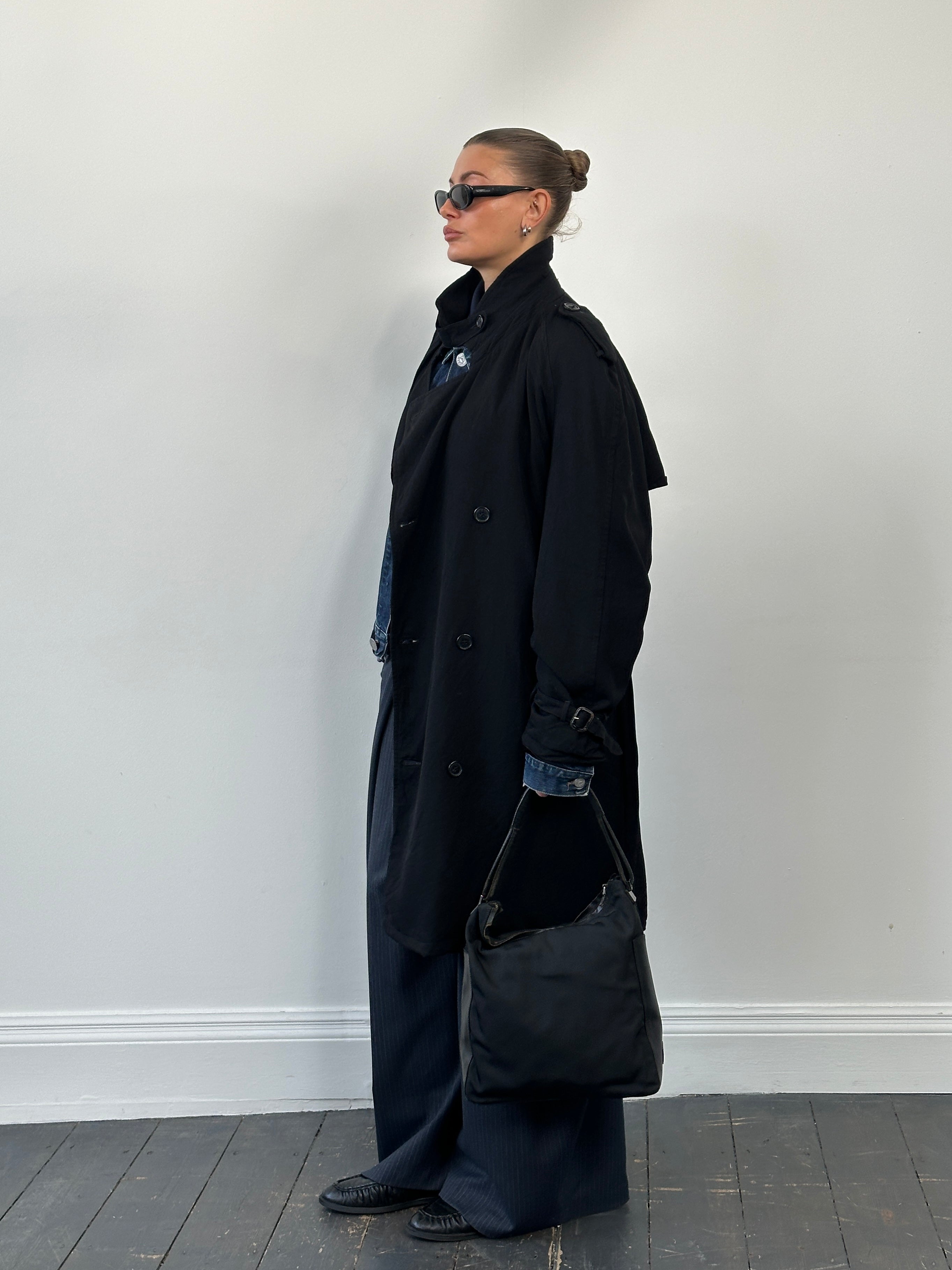 Christian Dior Monsieur 1980s Double Breasted Trench Coat - XL - SYLK