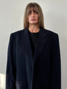 Aquascutum Brushed Wool Cashmere Single Breasted Blazer - 46R/XXL - SYLK