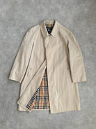 Burberrys 80s Cotton Trench Coat - XL - SYLK