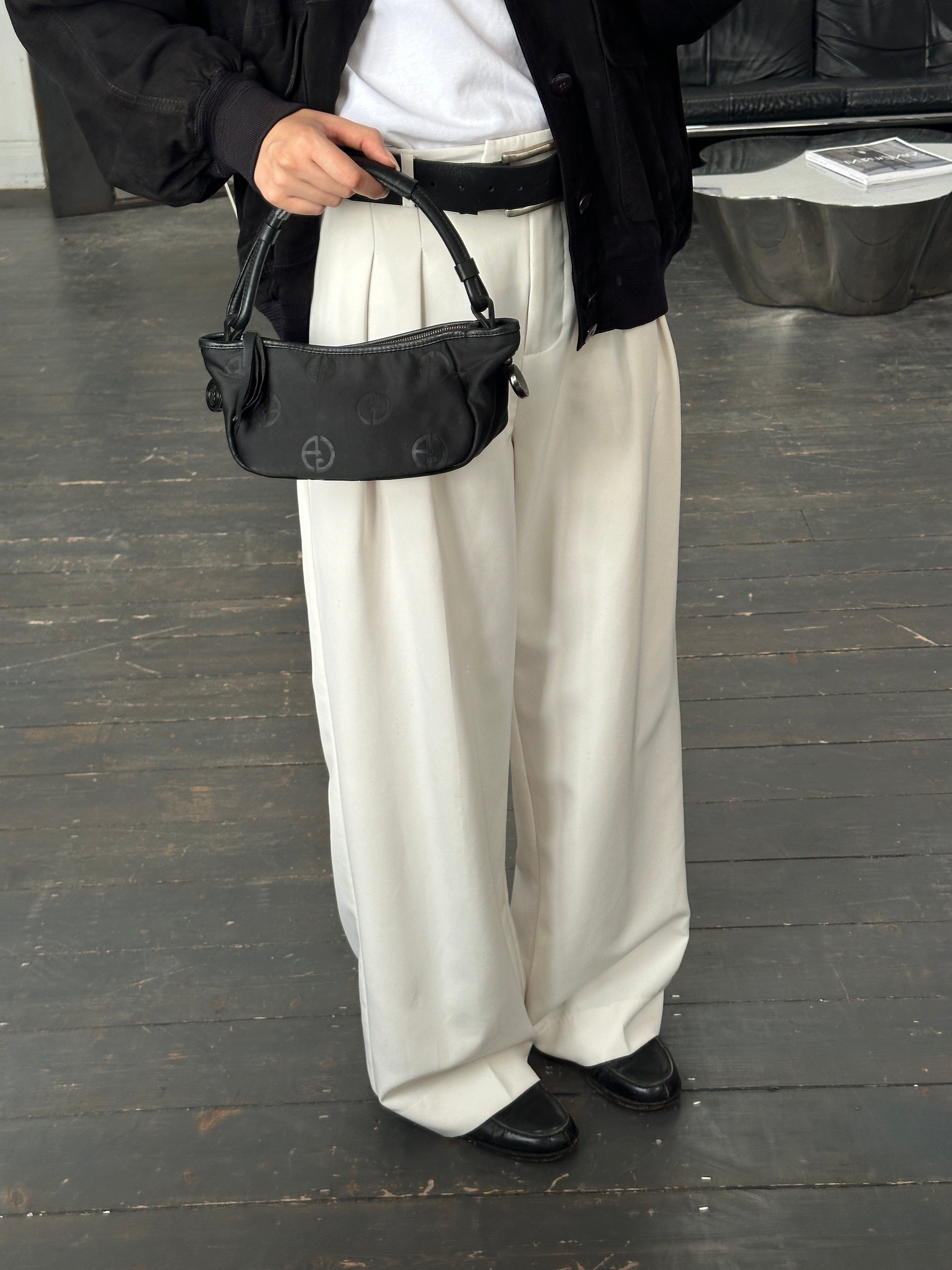 Giorgio Armani 2000s GA Monogram Baguette Bag - SYLK