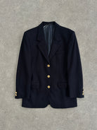 Vintage Brushed Wool Cashmere Bespoke Button Blazer - 36R/S - SYLK