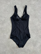 Vintage 2000s Satin Lace Bodysuit - S - SYLK