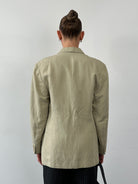 Emporio Armani Linen Single Breasted Blazer - 40R/L - SYLK