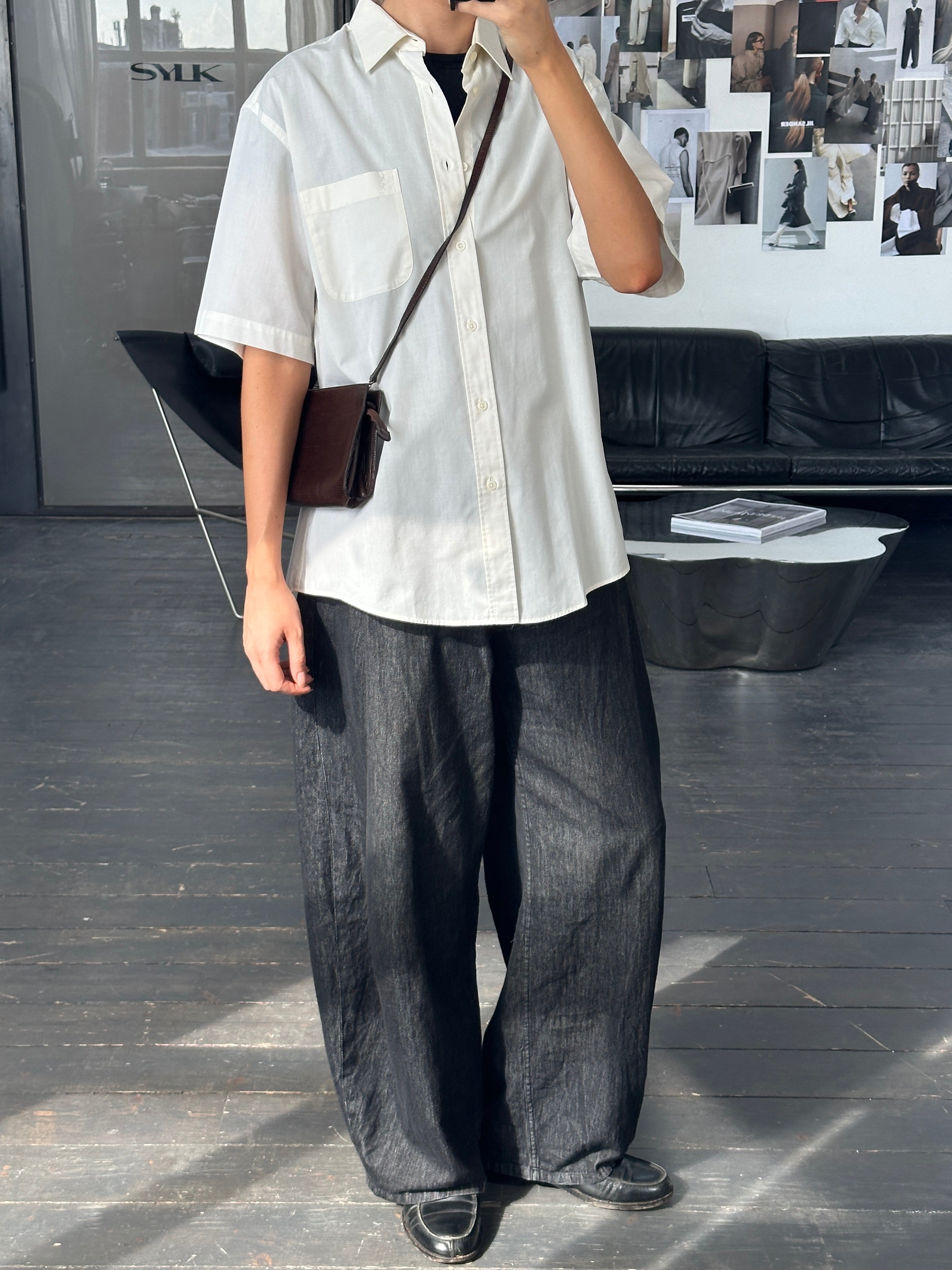 Giorgio Armani 1990s Leather Crossbody Bag - SYLK