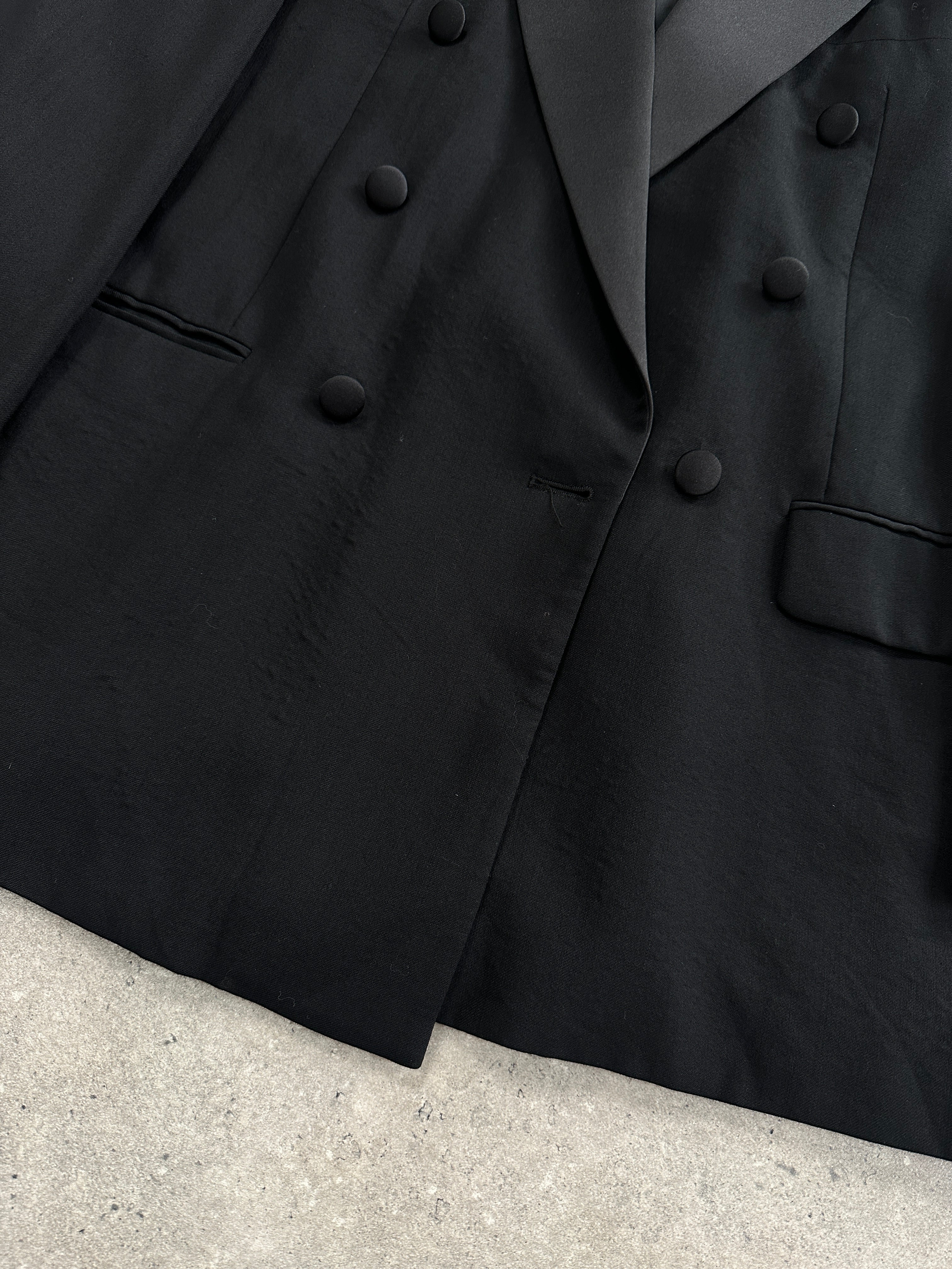 Pierre Cardin Pure Wool Tuxedo Double Breasted Suit - 42R/W32 - SYLK