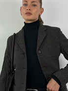 Max Mara Pure Wool Woven Fitted Blazer - S - SYLK