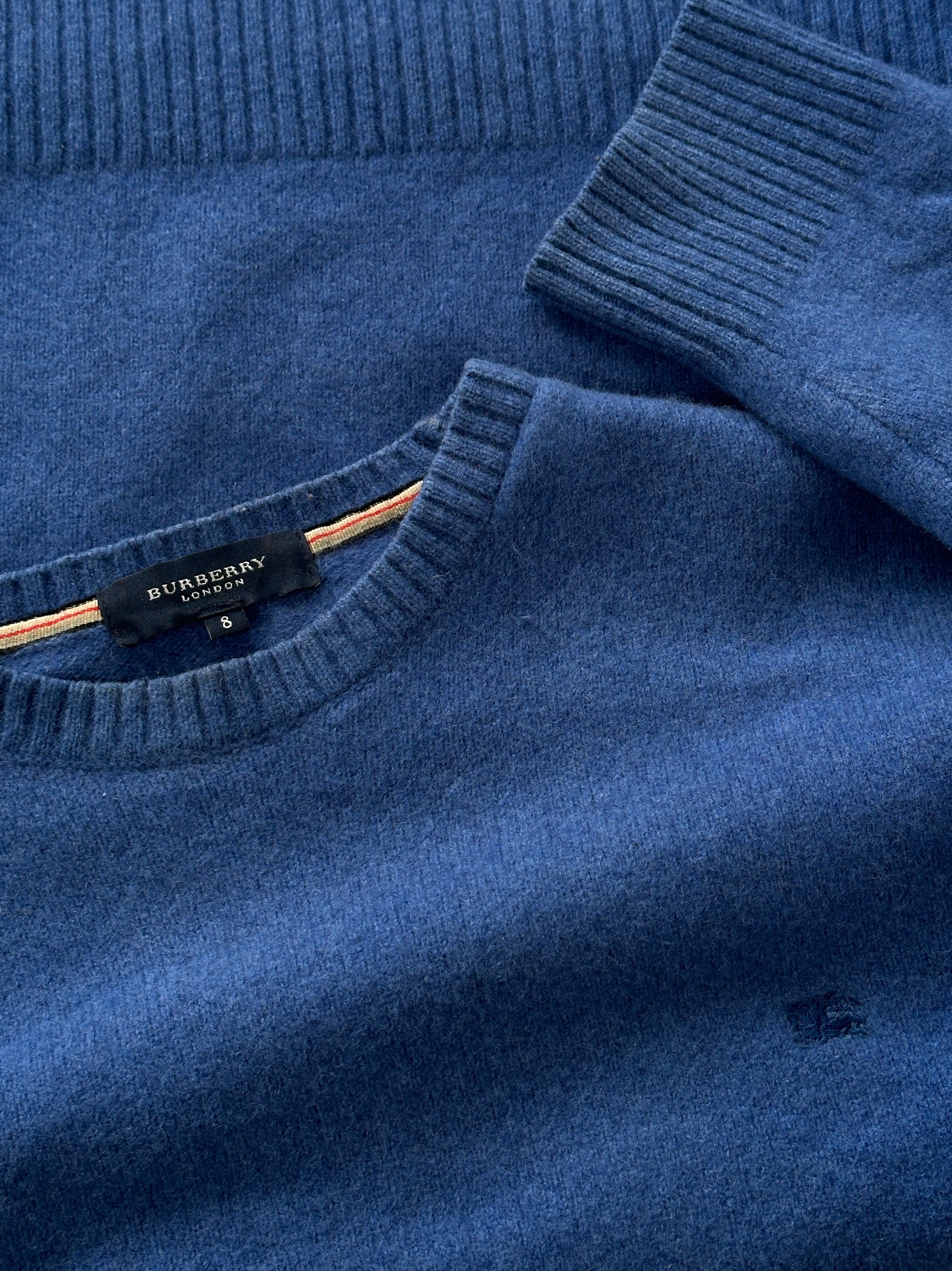 Burberry Pure Wool Logo Jumper - L - SYLK