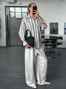 Burberry London 1990s Stripe Pure Cotton Logo Shirt - M/L - SYLK