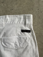 Vintage Linen Cotton Straight Leg High Waisted Trousers - W28 - SYLK