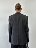 Versace Collection Stripe Wool Single Breasted Blazer - 40R/L - SYLK