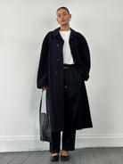 Yves Saint Laurent Wool Cashmere Single Breasted Coat - XL - SYLK