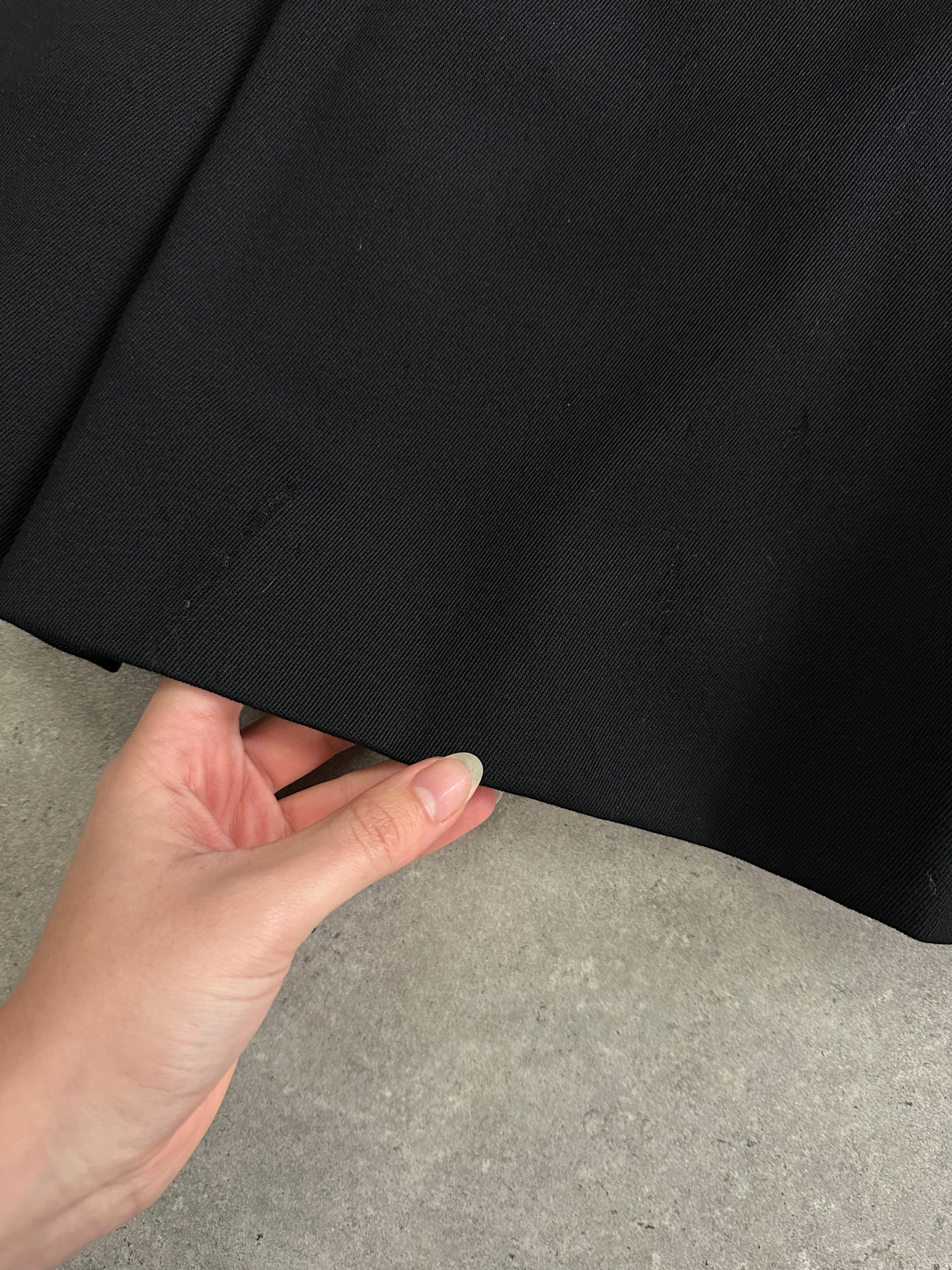 Celine 80s Pure Wool Logo Hardware Pleated Skirt - W24 - SYLK