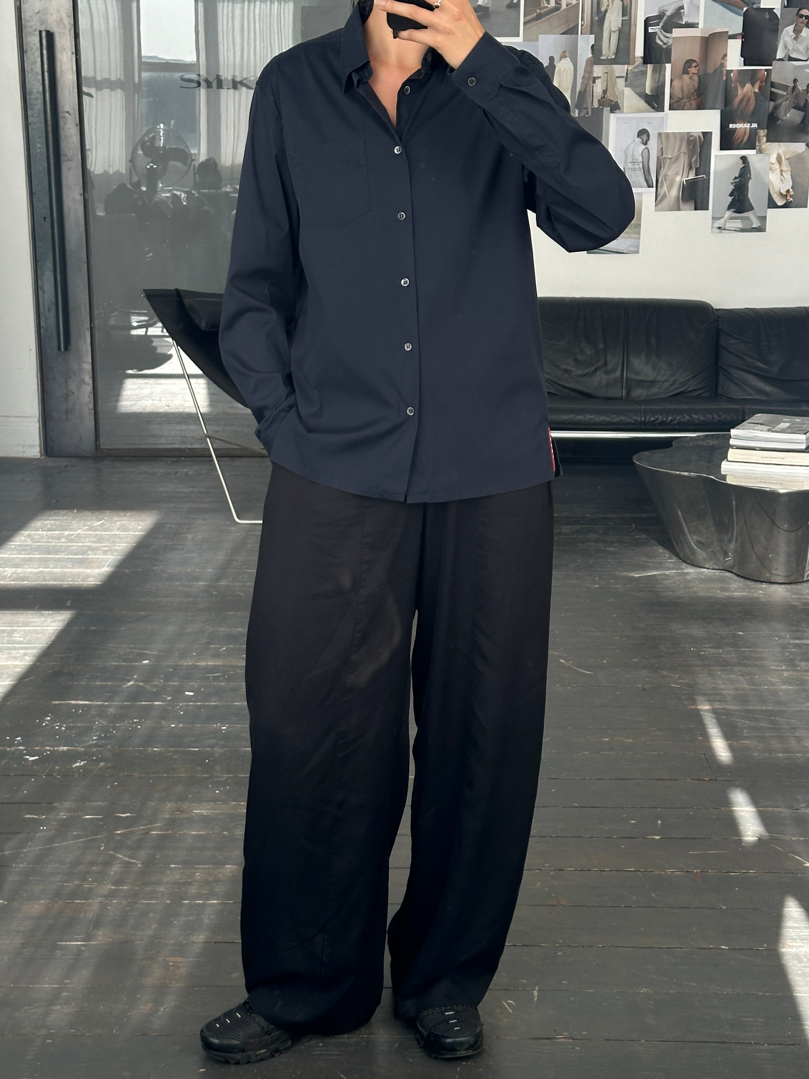 Prada 2000s Cotton Logo Shirt - M - SYLK