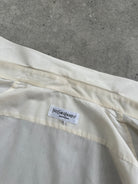 Yves Saint Laurent 2000s Cotton Short Sleeve Logo Shirt - L/XL - SYLK