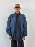 Vintage 90s Pure Silk Bomber Jacket - L - SYLK