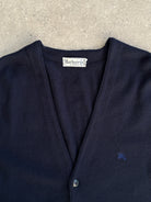 Burberry Lambswool Logo Sleeveless Cardigan - L - SYLK