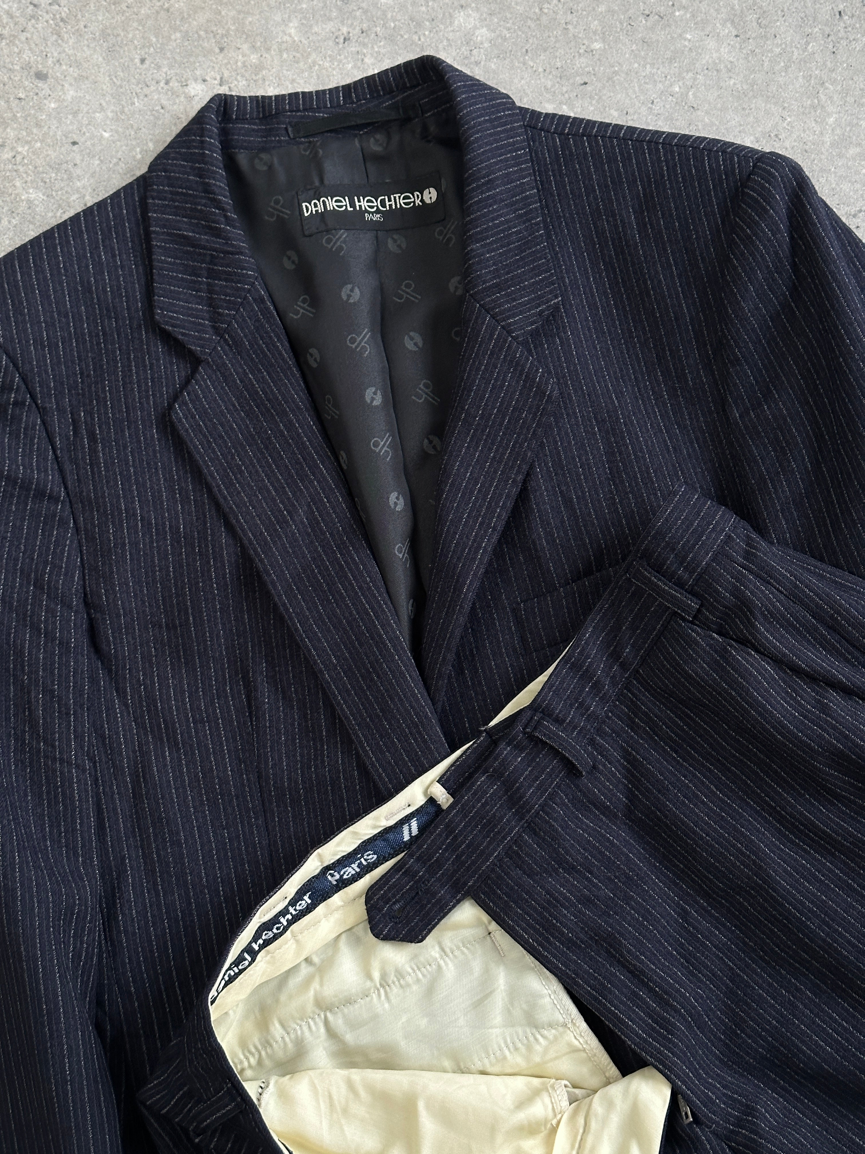 Vintage 1990s Pinstripe Pure Wool Suit - 38R/W28 - SYLK