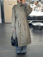 London Fog 1980s High Neck Belted Trench Coat - XXL - SYLK
