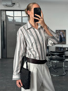 Burberry London 1990s Stripe Pure Cotton Logo Shirt - M/L - SYLK