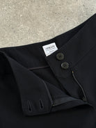 Armani Collezioni Wool Low Waist Wide Leg Trousers - W26 - SYLK