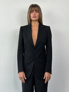 Italian Vintage Pure Wool Single Breasted Blazer - S - SYLK