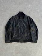 Hugo Boss Leather Bomber Jacket - XL - SYLK
