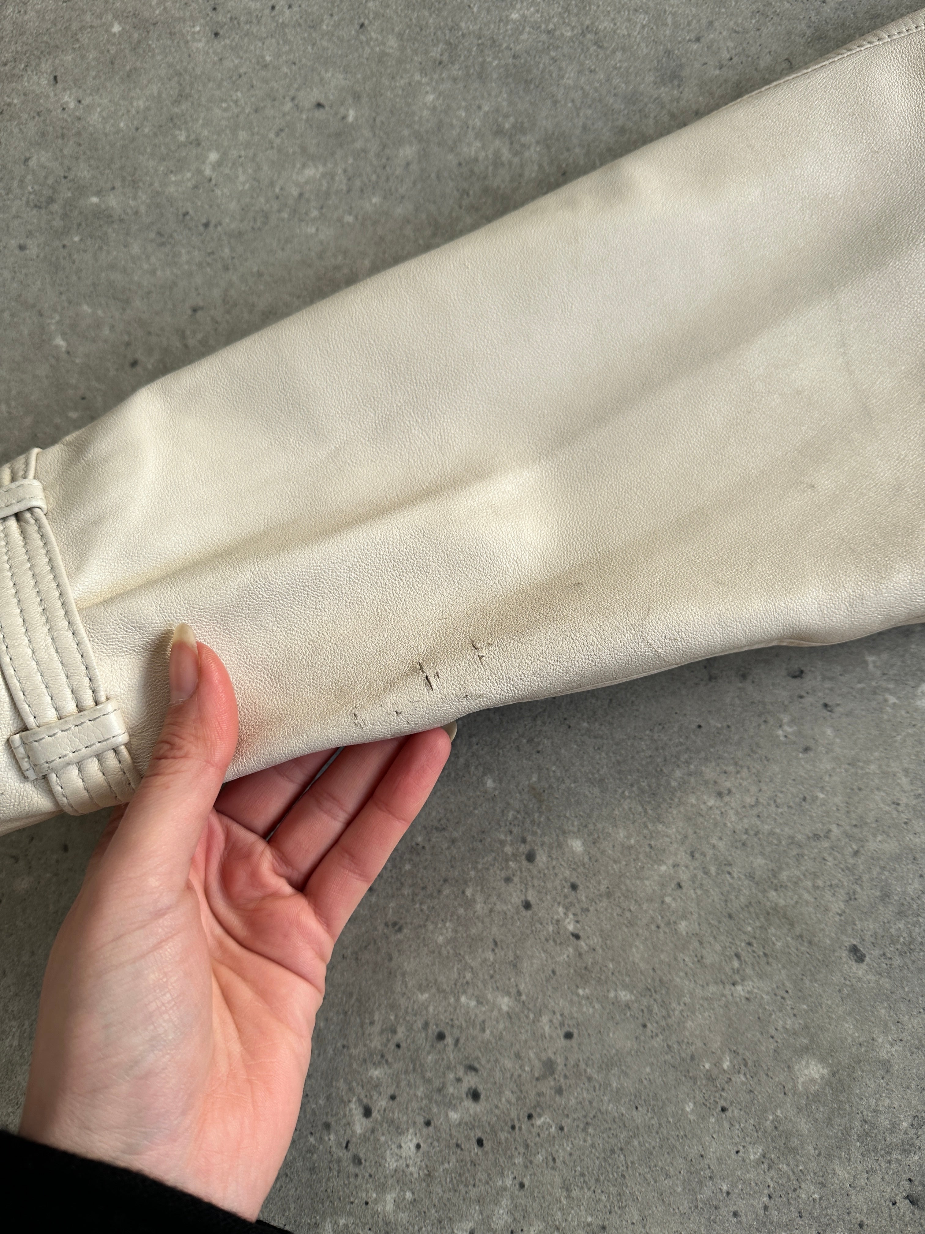 Vintage Belted Leather Trench Coat - M/L - SYLK