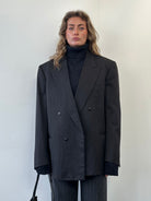 Yves Saint Laurent 80s Pure Wool Bespoke Button Blazer - 46R/XL - SYLK