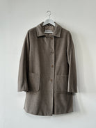 Marella Removable Collar Virgin Wool Coat - XL - SYLK