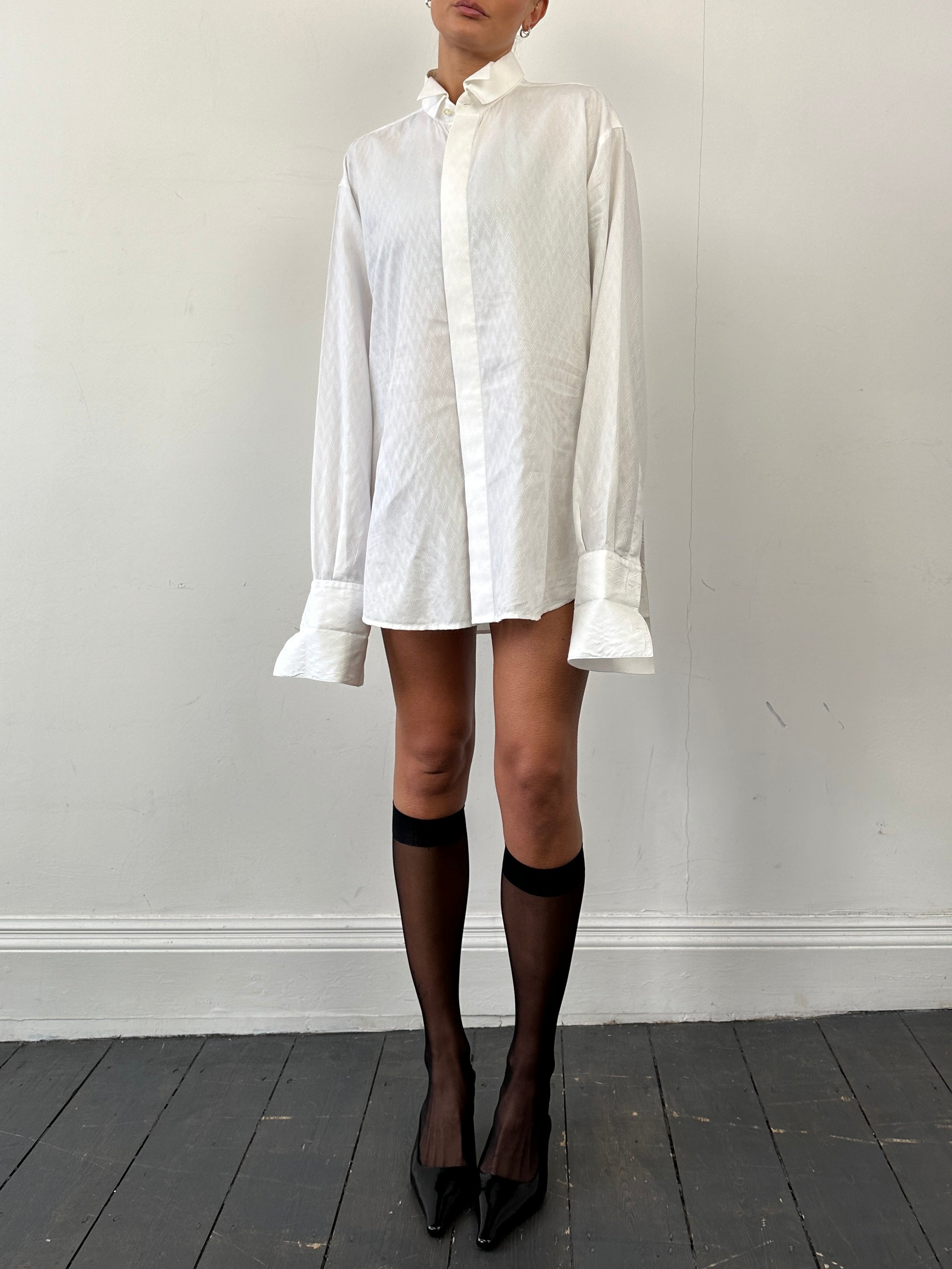 Pal Zileri Cotton Double Collar Dress Shirt - L/XL - SYLK