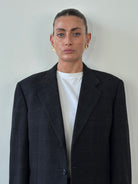 Burberry 90s Pure Brushed Wool Check Single Breasted Blazer - 42R/L - SYLK