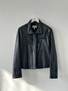 Armani Jeans Double Zip Leather Jacket - M - SYLK