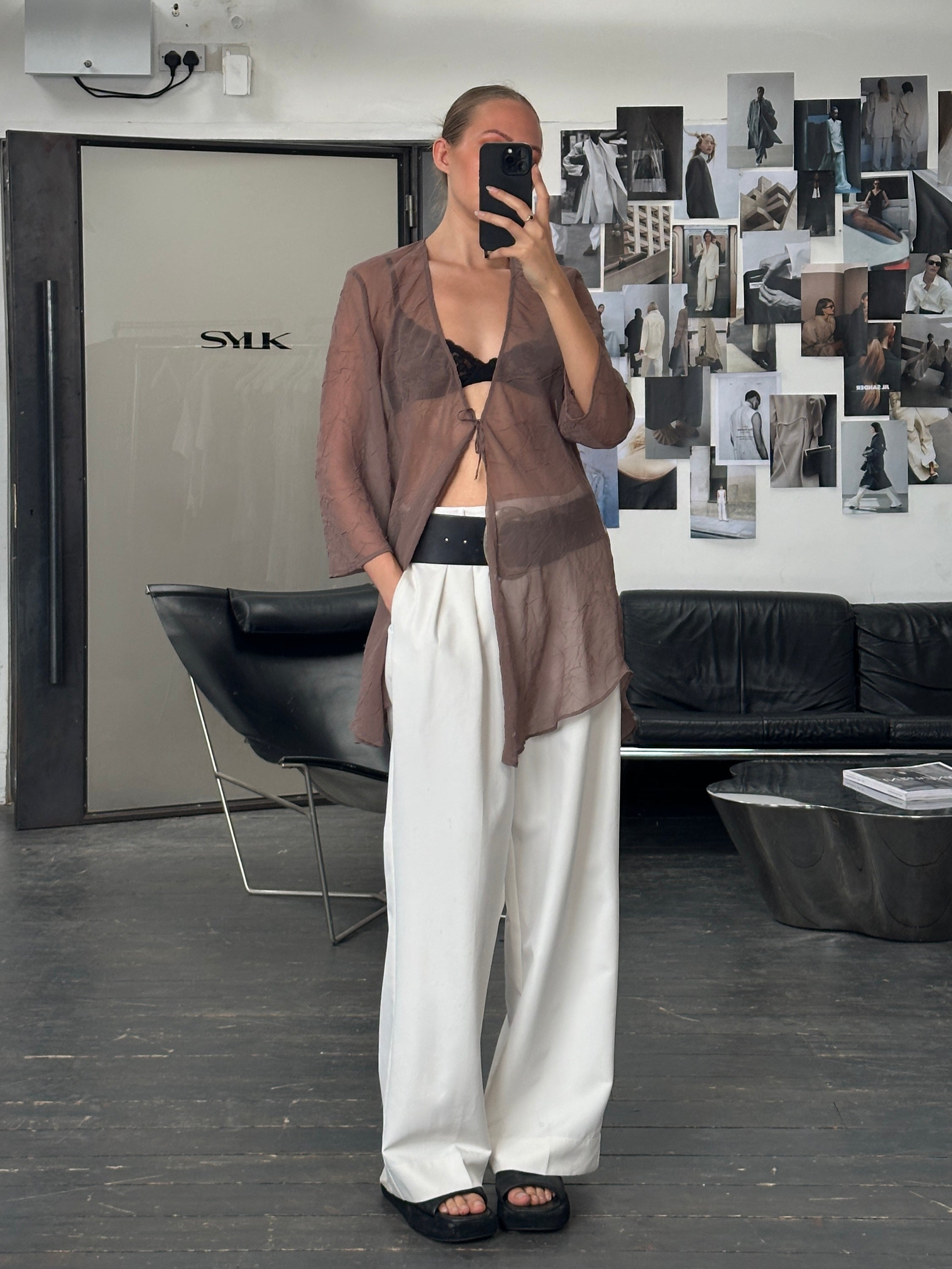 Italian Vintage 1990s Sheer Kaftan - M - SYLK