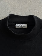 Valentino Pure Wool Logo Turtle Neck Jumper - M/L - SYLK