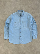 Armani Jeans Pure Cotton Denim Logo Shirt - XL - SYLK