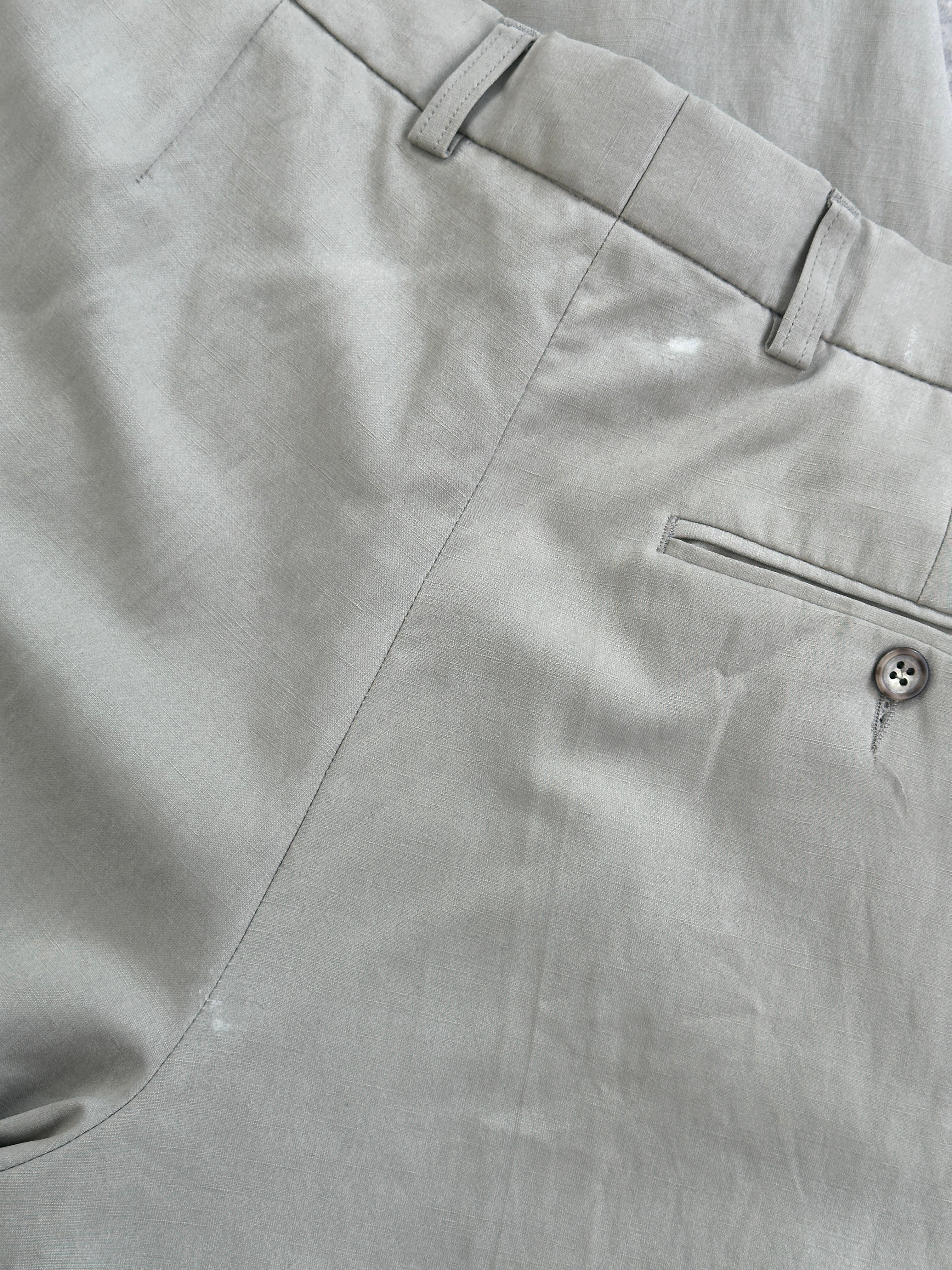 Vintage Linen Tencel Single Breasted Suit - 42R/W32 - SYLK