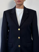 Vintage Brushed Wool Cashmere Bespoke Button Blazer - 36R/S - SYLK
