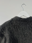 Emporio Armani Fuzzy Wool Mohair Single Breasted Coat - M - SYLK