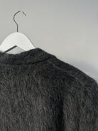 Emporio Armani Fuzzy Wool Mohair Single Breasted Coat - M - SYLK