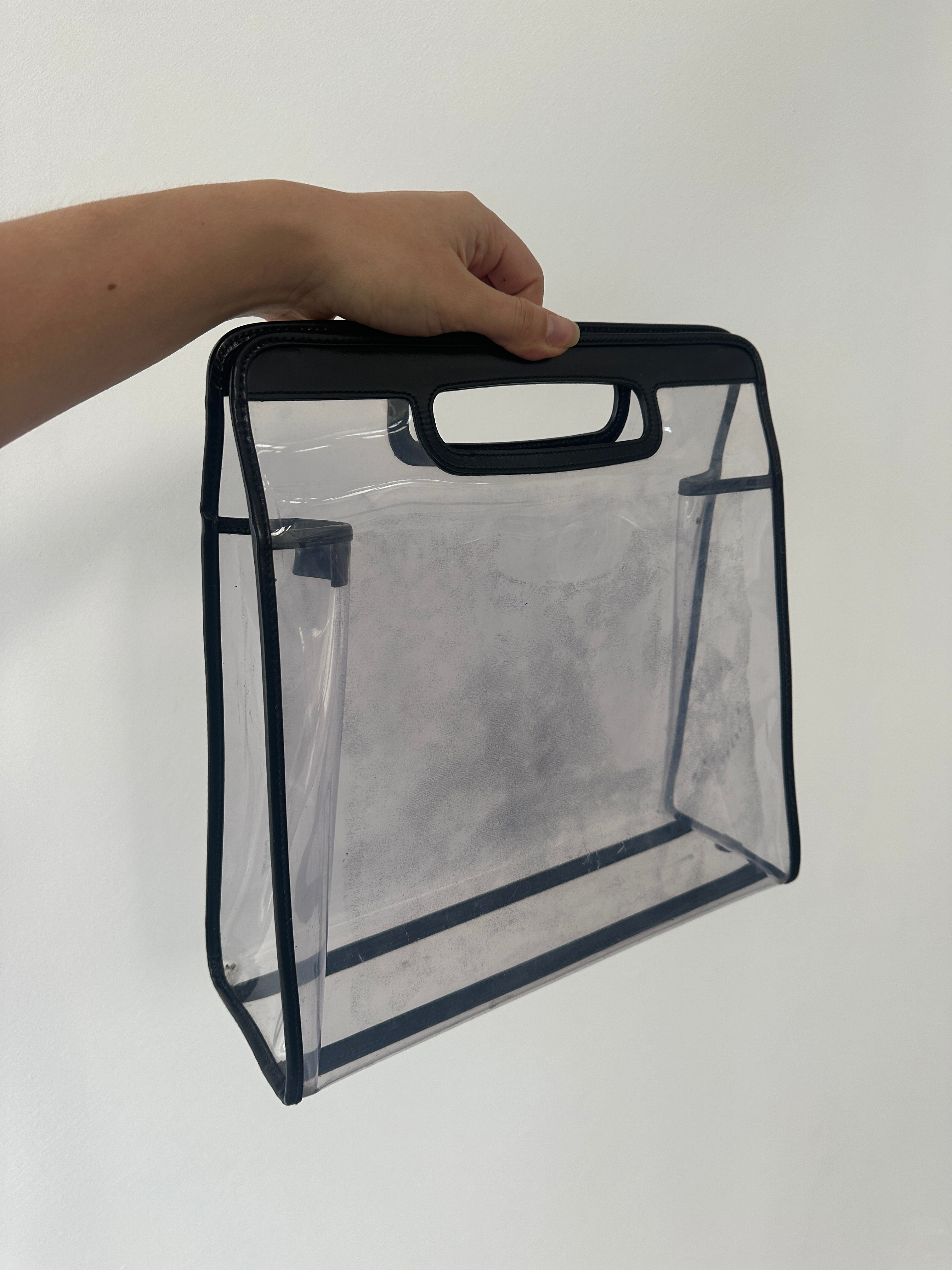 Gucci 2 in 1 Leather & Vinyl Hand Bag - SYLK