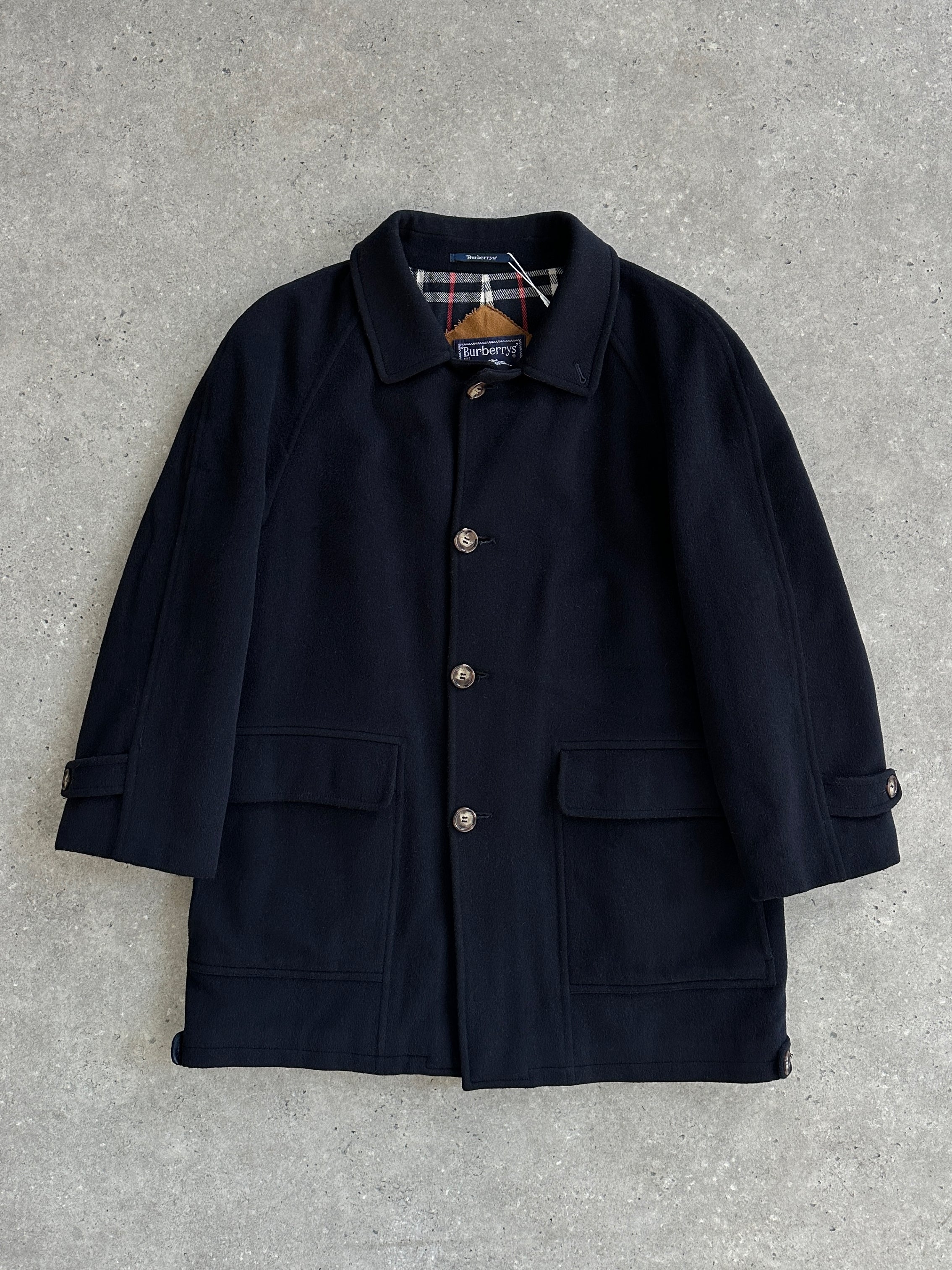 Burberry New Wool Single Breasted Coat - XL - SYLK