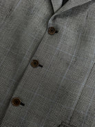 Italian Vintage Wool Check Single Breasted Blazer - 42R/L - SYLK