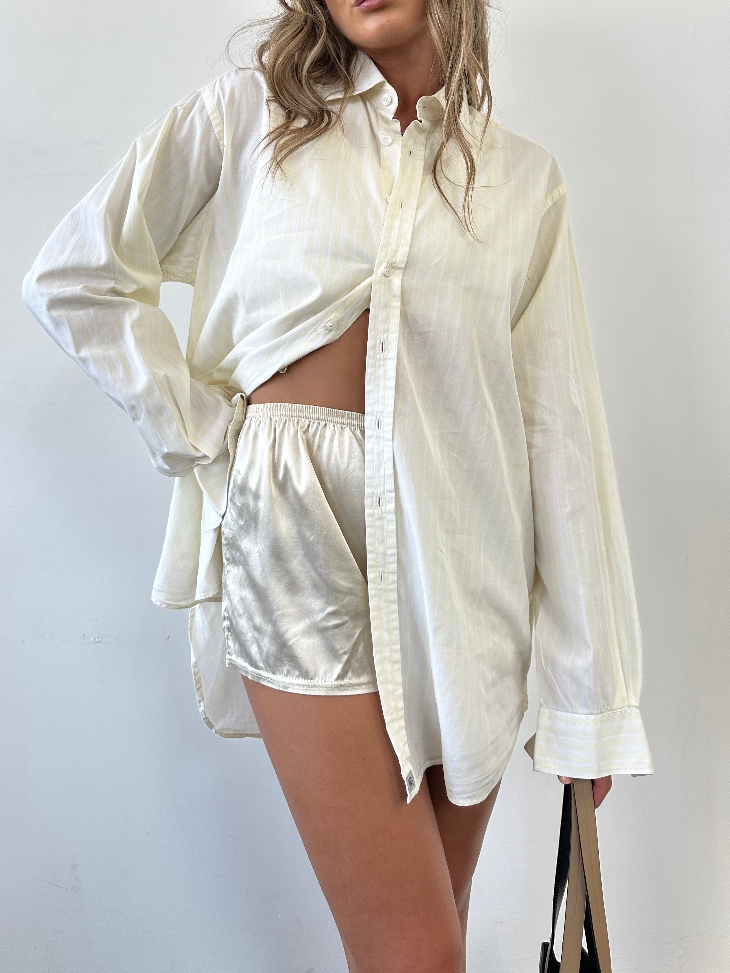 Burberry London Pinstripe Cotton Shirt - XL - SYLK