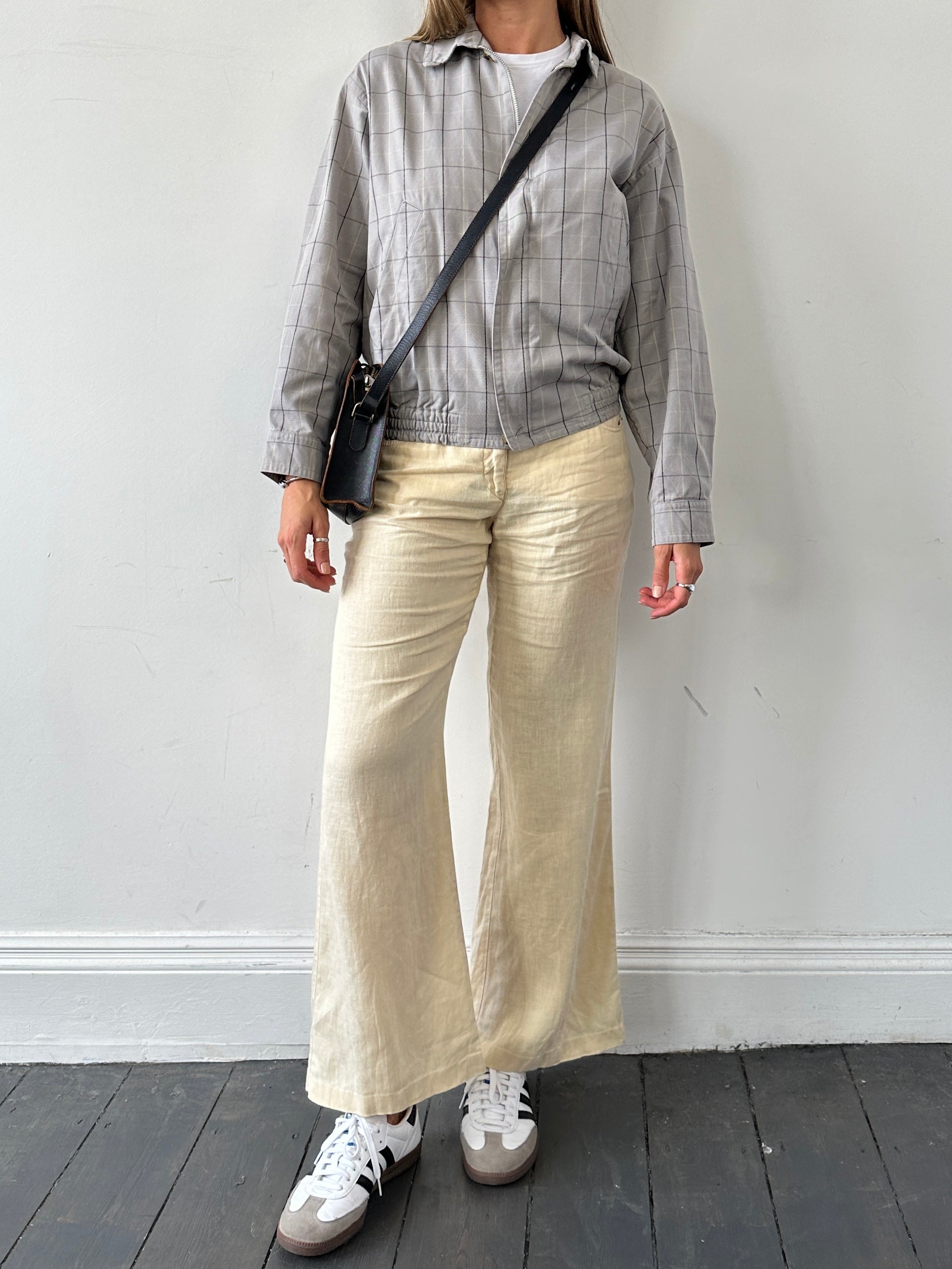 Aquascutum Check Cotton Bomber Jacket - S - SYLK