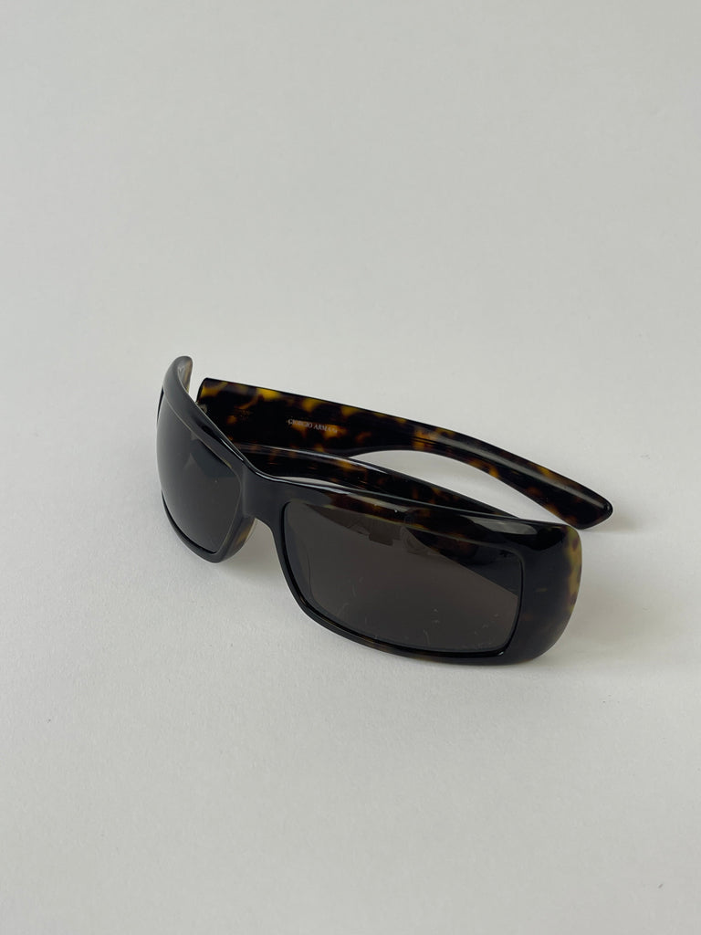 Giorgio Armani Rectangle Tortoise Shell Sunglasses - SYLK